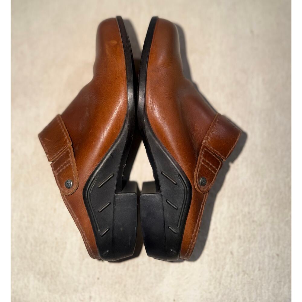 Ariat women’s brown leather mules shoes - Picture 16 of 16